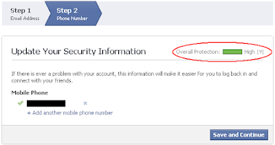 Update Your Securiy Information - Add phone number