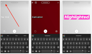 Cara Menggunakan Mode Type untuk Teks Hanya Teks Berwarna di Instagram Story