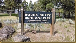Round butte sign