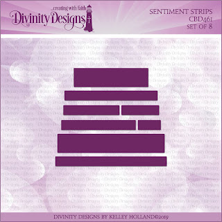 Divinity Designs LLC Custom Sentiment Strips Dies