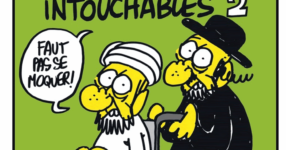 GAMBAR KARTUN NABI MUHAMMAD SAW di Majalah Chalie Hebdo 