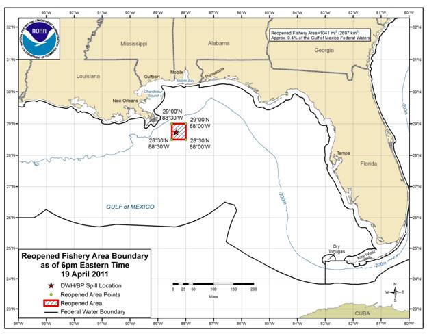 Last Gulf Oil Spill Water Reopened