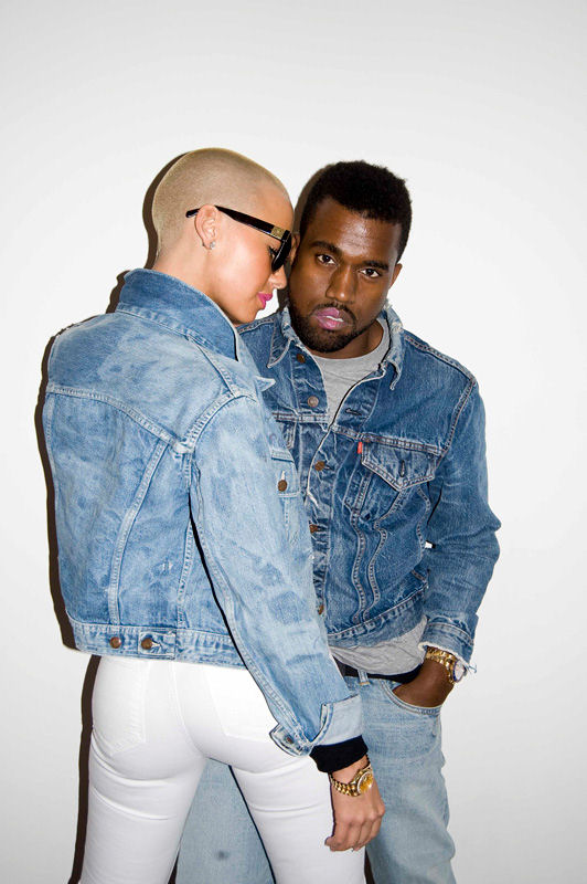 amber rose kanye west. TONGUES OUT: Kanye West likes