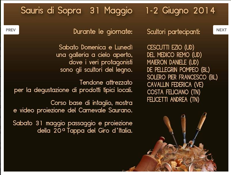 SAURIS ARTE IN BORGO 2014