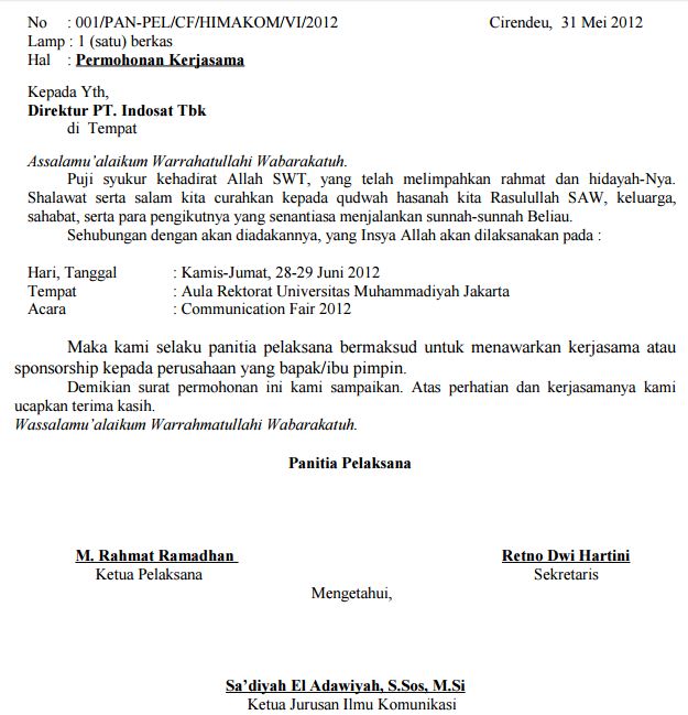 Contoh Proposal Osis - Berita Jakarta