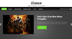 iGame Free Gaming Blogger Template 