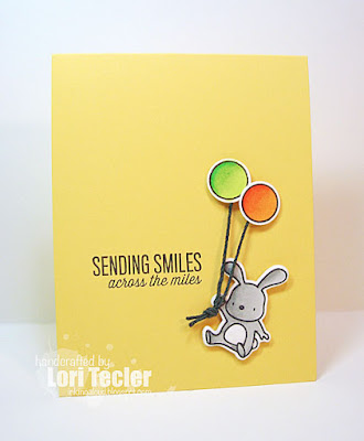 Sending Smiles card-designed by Lori Tecler/Inking Aloud-stamps and dies from Mama Elephant