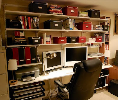 Shelves  Desk on Organized Desk With Shelves Jpg