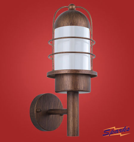 Minorca Wall Lamp for Outdoors in a Copper Finish