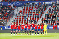 CLUB ATLÉTICO OSASUNA. Temporada 2022-23. Ante Budimir, Kike Barja, Rubén Peña, Jon Moncayola, Aridane, David García, Lucas Torró, Aimar Oroz, Manu Sánchez, Abde y Aitor Fernández. CLUB ATLÉTICO OSASUNA 2 🆚 ATHLETIC CLUB 0 Jueves 25/05/2023, 21:30 horas. Campeonato de Liga de 1ª División, jornada 36. Pamplona, Navarra, estadio El Sadar: 19.830 espectadores. GOLES: ⚽1-0: 50’, Ante Budimir. ⚽2-0: 77’, Lucas Torró.