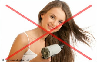 Top Tips for Healthy Hair Skip the blow-dry