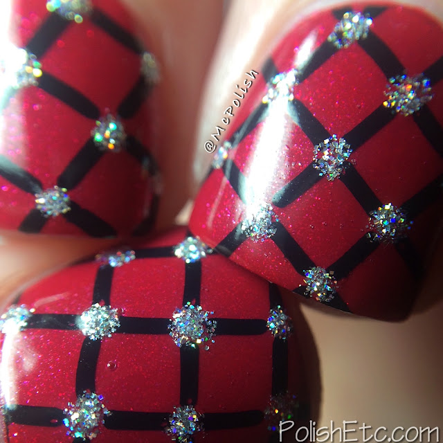 Red nails for #31dc2015 - McPolish - stamping