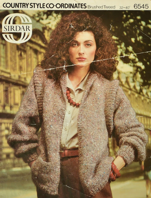 Vintage 1980s Knitting Pattern - Sirdar Pattern 6545 Ladies' Jacket