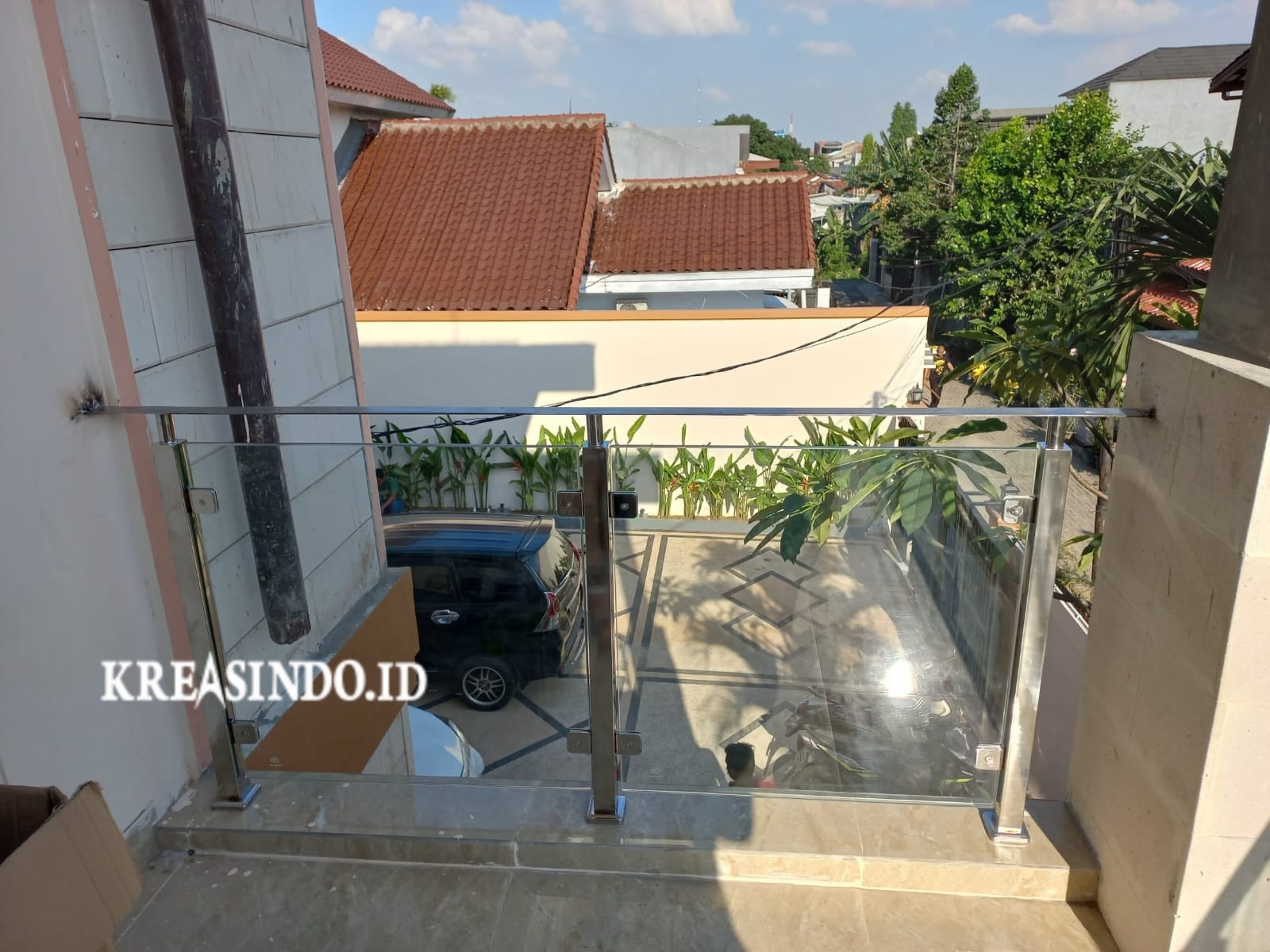 Balkon Stainless Kombinasi Kaca Pesanan Bpk.Yusuf Repeat Order Ketiga