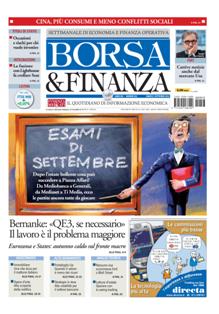 Borsa & Finanza 953 - 1 Settembre 2012 | ISSN 1594-168X | TRUE PDF | Settimanale | Economia | Finanza
Bluerating è una rivista molto chiara che tratta anche argomenti un pò difficili da trovare sulle altre, ci sono anche varie opinioni e consigli da famosi guru della finanza ecc. ecc. e soprattutto è la rista di riferimento per chi ha deciso di dedicarsi totalmente al trading on-line.
La pagina migliore di questo settimanale borsistico è situata verso la fine ed è quella che riassume ed analizza il famigerato Fib 30, chi lo conosce sà perchè dico FAMIGERATO.