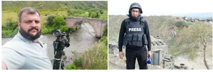Landmine kills 2 Azerbaijani journalists near Nagorno-Karabakh