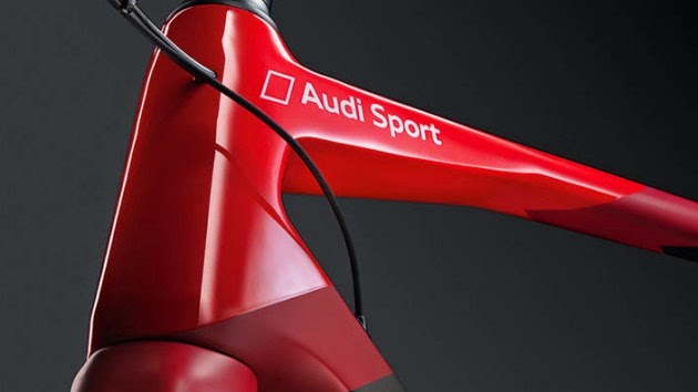 “بالصور” AUDI الألمانية تصنع دراجة هوائية بقيمة  17 ألف و500 يورو, Audi’s new carbon fibre bike weighs, Audi Sports Racing Bike