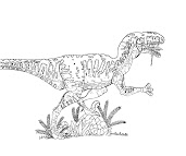 #7 Jurassic Park Coloring Page