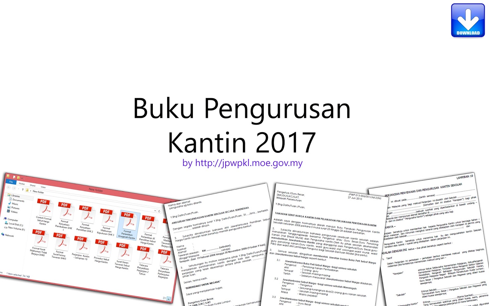 Buku Pengurusan Kantin Sekolah 2017 Lengkap Pelbagai 