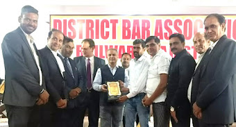शाहपुरा के अधिवक्ताओं ने न्यायाधिपति का किया स्वागत