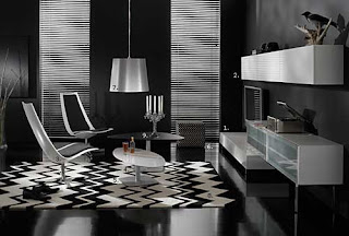 Modern Black Living Room Home Design