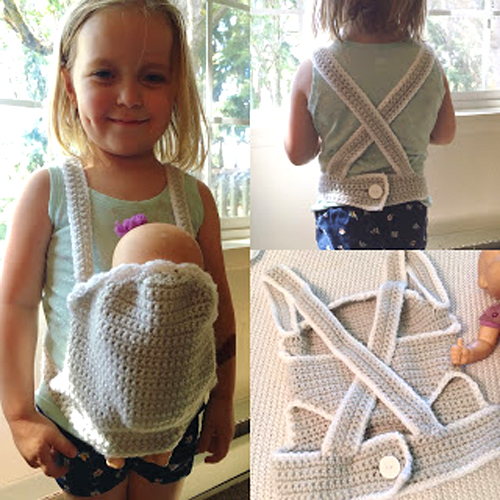 Crochet Baby Doll Carrier - Free Pattern 