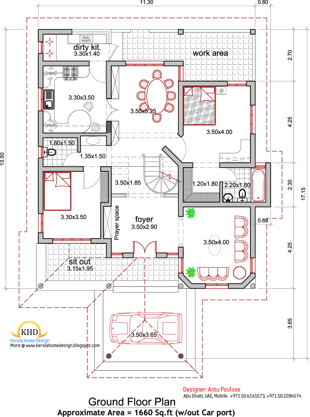  House  plan  and elevation  2165 Sq  Ft  home  appliance