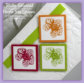 Lemon Lime Twist 1/2" Finely Woven Ribbon, Climbing Orchids Stamp set