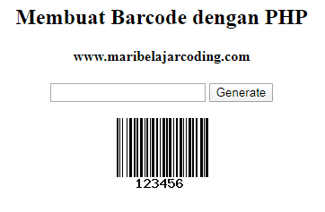 Membuat Barcode dengan PHP