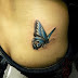 Blue Butterfly Tattoo