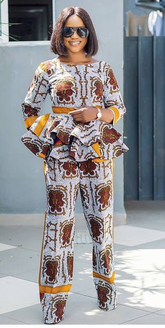 LATEST  JUMPSUIT ANKARA STYLES FOR LADIES