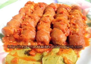  Semua makan sosis alasannya memang sudah sangat tidak abnormal bagi pengecap RESEP SOSIS BUMBU BALADO