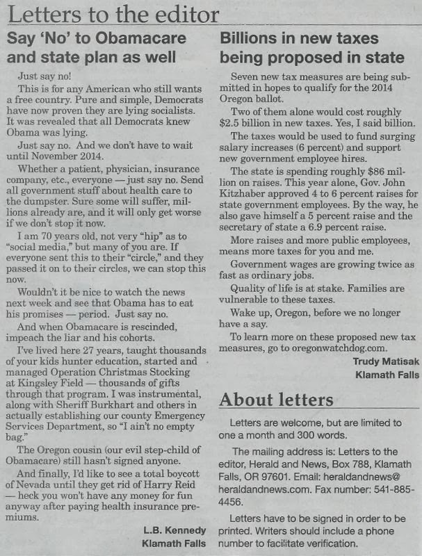 Letters to the editor