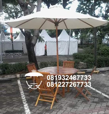 Meja Payung Jati Villa