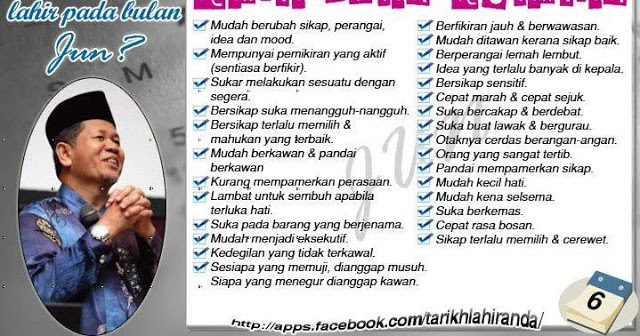 Rahsia Bulan Kelahiran Jun Mama Maszull