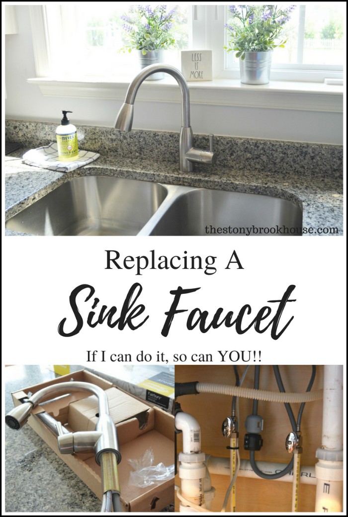Replacing a sink faucet