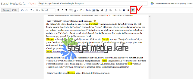 Blogger Yazım Yanlışı Düzeltme