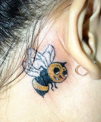 Bees for Women Tattoo Tattoo Lebah custom tattoo bee girl put behind the 