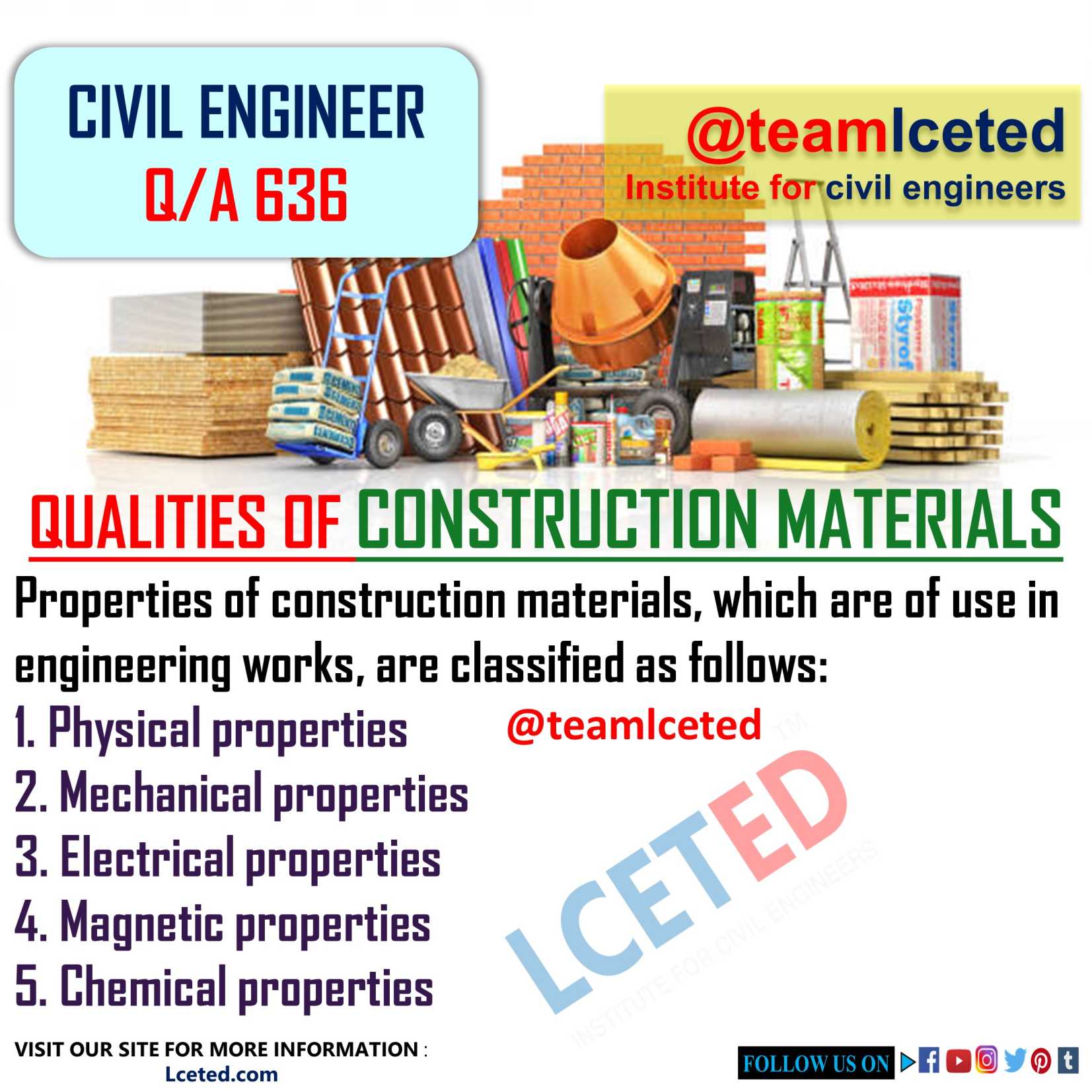 QUALITIES OF CONSTRUCTION MATERIALS