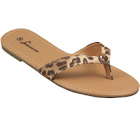 Papuci moderni, comozi, cu imprimeu animal print - Topway (Topway)