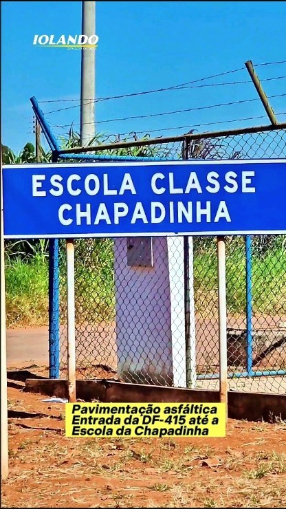 O deputado Iolando trás uma Ótima notícia para os alunos da Escola Classe Chapadinha, área rural de Brazlândia! Confira no Vídeo