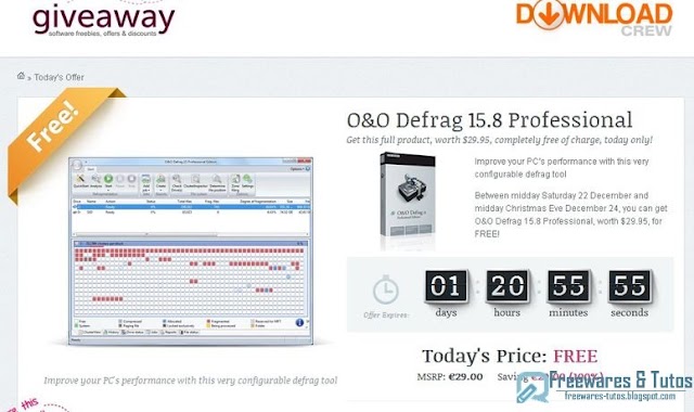 Offre promotionnelle : O & O Defrag 15 Professional Edition gratuit !