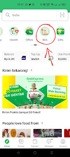 Cek tagihan listrik PLN online lewat aplikasi Grab