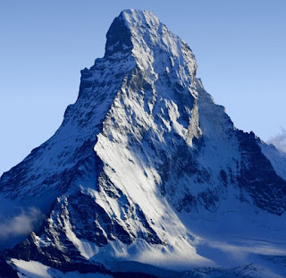 Matterhorn mountain in Toblerone packaging
