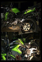 Foto Motor Ustad Jefri Kecelakaan