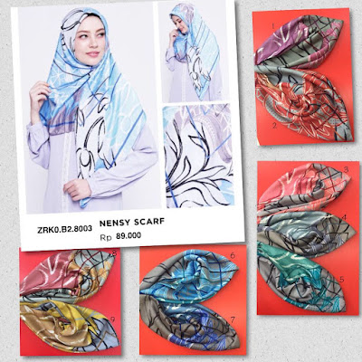 scarf zoya, segiempat zoya, kerudung zoya terbaru, koleksi terbaru zoya 2018