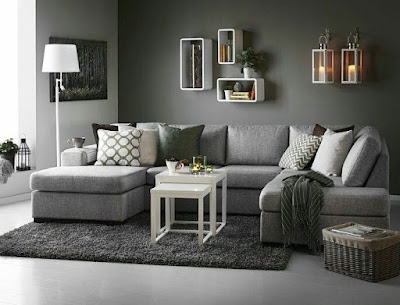 dark grey  sofa living room ideas