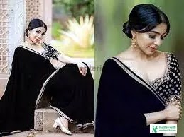 Black Saree Pics, Photos, Pictures - Black Saree Designs and Prices - black saree pic - NeotericIT.com - Image no 11