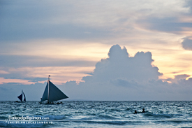 Paraw Sailing Sunset Boracay