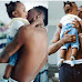 See rare photos of Singer Wizkid giving his fourth child a fatherly treatment 